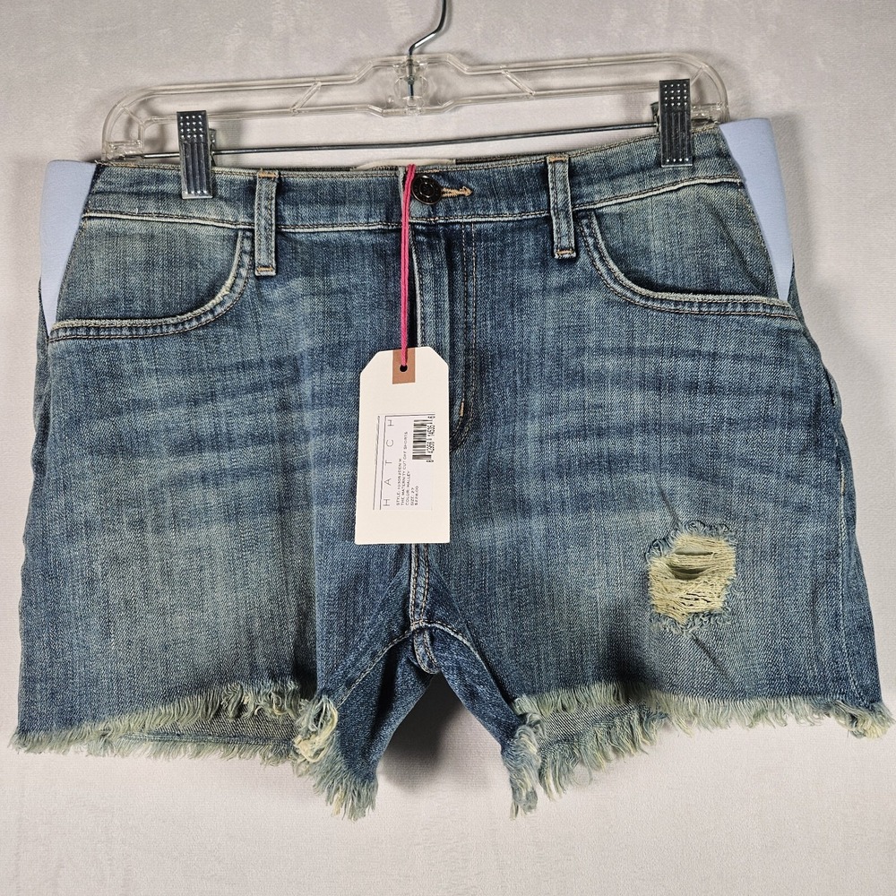 Current/Elliott Womens 27 Halley The Maternity Cut Off Shorts Stretch NWT $228